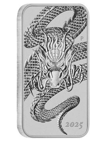 2025 1oz Silver Dragon Rectangular Coin