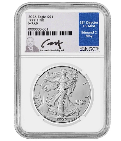 2026 1oz Silver American Eagle MS69 Coin