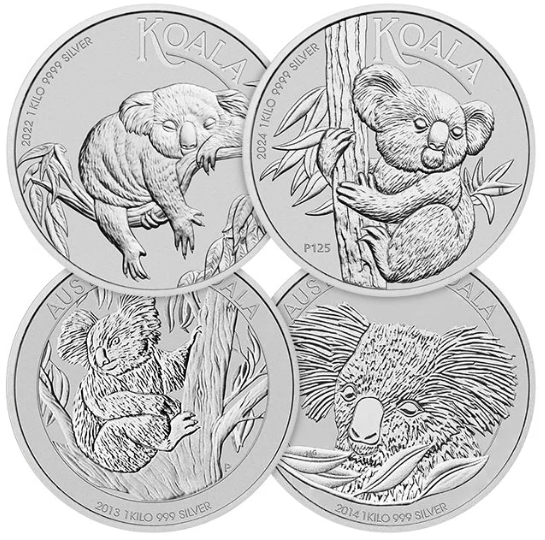 Common Date $30 Kilo Silver Koala Coin (Date Varies)