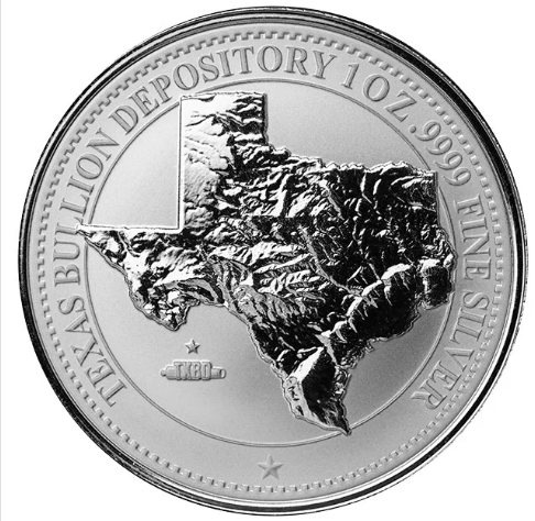 2025 1oz Silver Texas Bullion Coin
