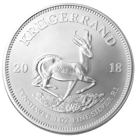 1 oz Silver Krugerrand Coin BU (Date Varies)