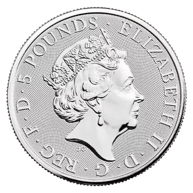 2023 2 oz Silver Tudor Beasts Yale of Beaufort Coin